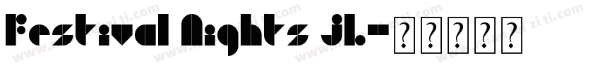 Festival Nights JL字体转换